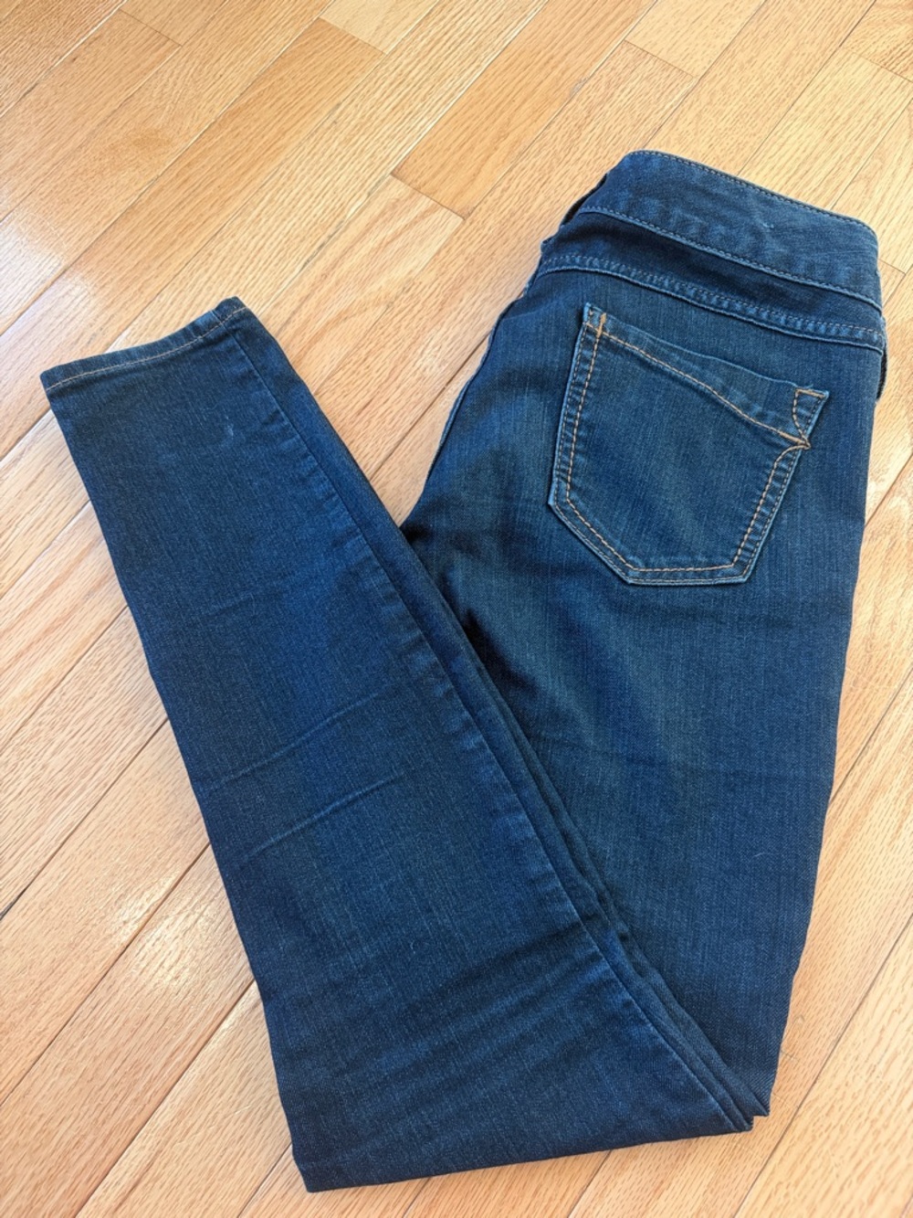 Express Skinny Jeans Size 2 Short Dark Wash Stretch Denim Mid Rise - Picture 3 of 7
